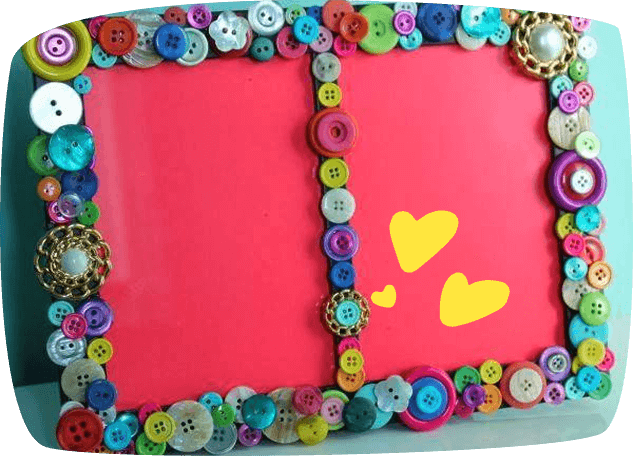 button photo frame