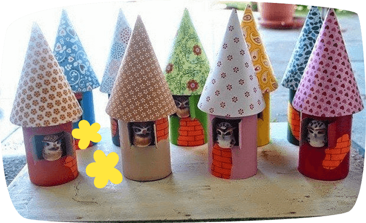 Prace plastyczne z rolek kartonowych: 10 pomysłów