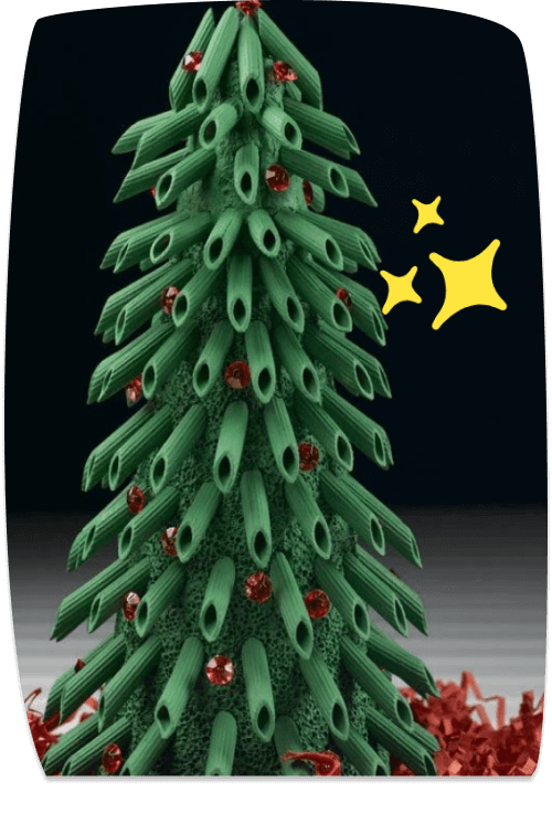 choinka z makaronu penne