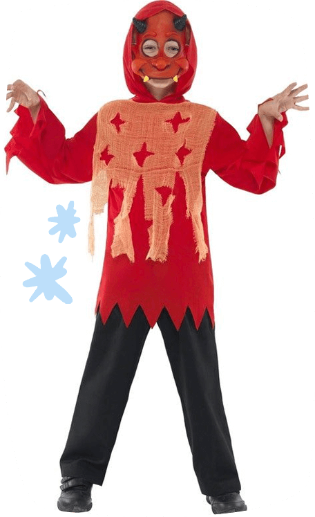 dziecko przebrane za diabła